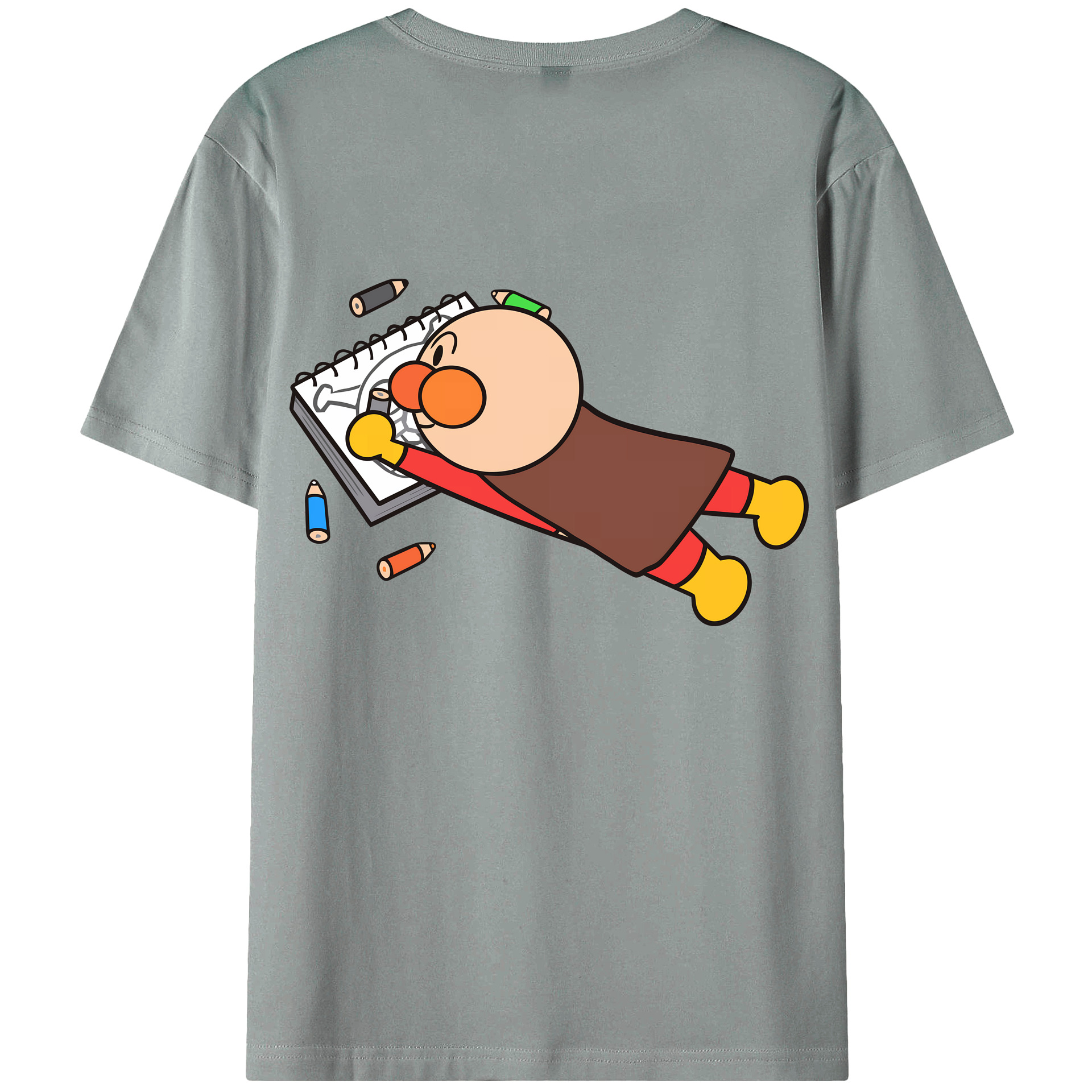 （画像用） アンパンマン Anpanman 綿100％ メンズ半袖Tシャツ（バックプリント） 通気性